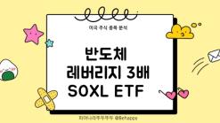 미국 나스닥 반도체 관련주 3배 레버리지 SOXL ETF 주가, 구성 종목 분석 (SMH)