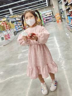 예쁜아동복 베키즈!! 여자아이 겨울 등원복 하트 원피스 예뻐요