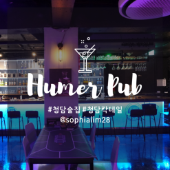 청담 칵테일 : 청담 혼술하기 짱 좋은 휴머펍