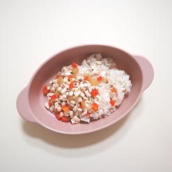 돌아기 시판이유식 유아식 팜투베이비 반찬 잘 먹어요 (마파두부 덮밥)