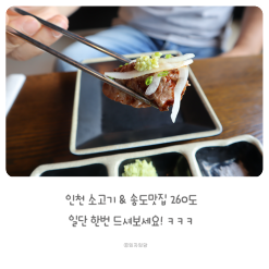 송도 맛집 인천 소고기 260도 기가 막힌 맛이네!!