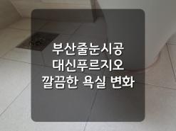 부산줄눈시공 업체 대신푸르지오 깨끗한 욕실 생활