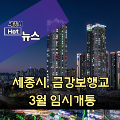 세종시, 금강보행교 3월 임시개통