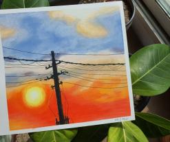 친구와의 우정으로 맺어진 그림. 다시 시작하는 오일파스텔 No.21