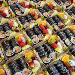 익산 김밥 과일 단체 도시락 연락주세요