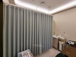 군산 한의원 병원 커튼 라운드 레일 설치도 채움 with 채움 커텐 블라인드