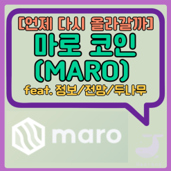 마로 코인 (MARO), 업비트 재상장이 가능할까?(feat.두나무, 정보, 전망, 시세)